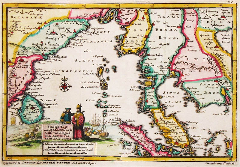 Golf van Bengalen en Malacca 1706 vd Aa